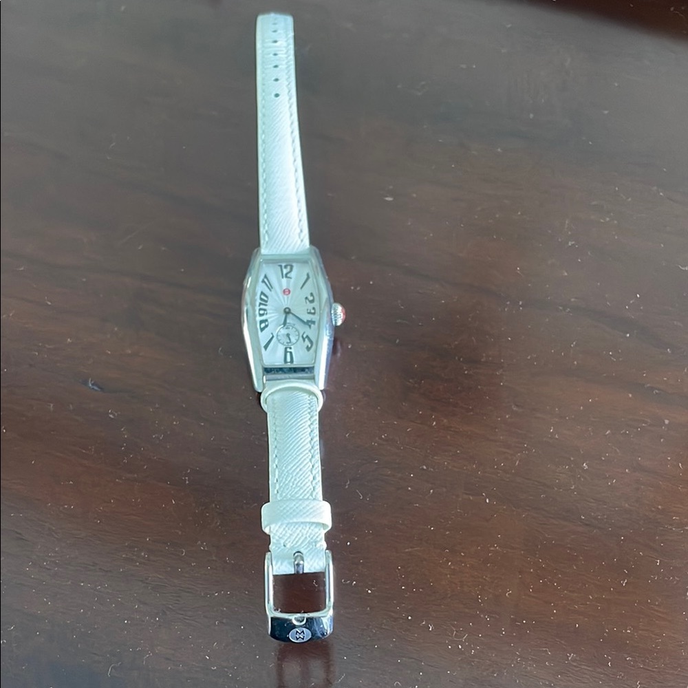 Michele Silver and White Women's Watch - Picture 4 of 9